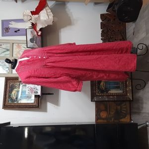 Womens Comfy day Loungewear pajamas Night Gown long sleeve LL BEAN Small